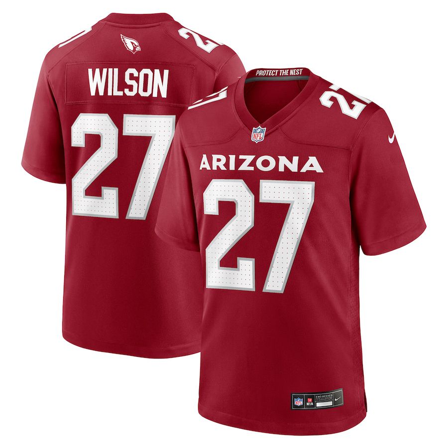 Men Arizona Cardinals #27 Divaad Wilson Nike Cardinal Team Game NFL Jersey